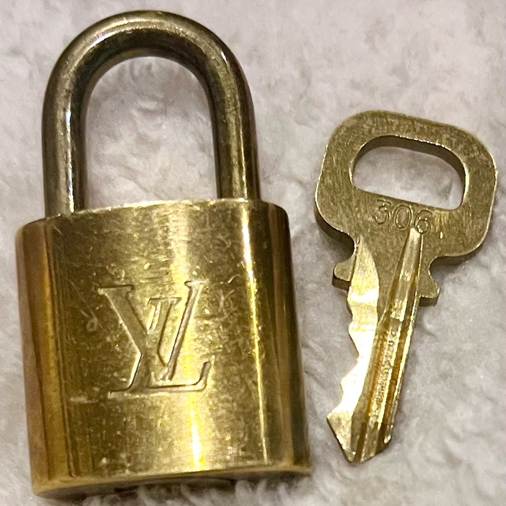 Louis Vuitton padlock and key